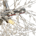 Modern Glam 15 - Light Starburst Dandelion Crystal Glass Linear Chandelier - LightfixturesUAE