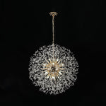 Modern Glam 16 - Light Starburst Dandelion Crystal Glass Chandelier - LightfixturesUAE