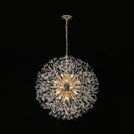 Modern Glam 16 - Light Starburst Dandelion Crystal Glass Chandelier - LightfixturesUAE