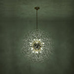 Modern Glam 16 - Light Starburst Dandelion Crystal Glass Chandelier - LightfixturesUAE