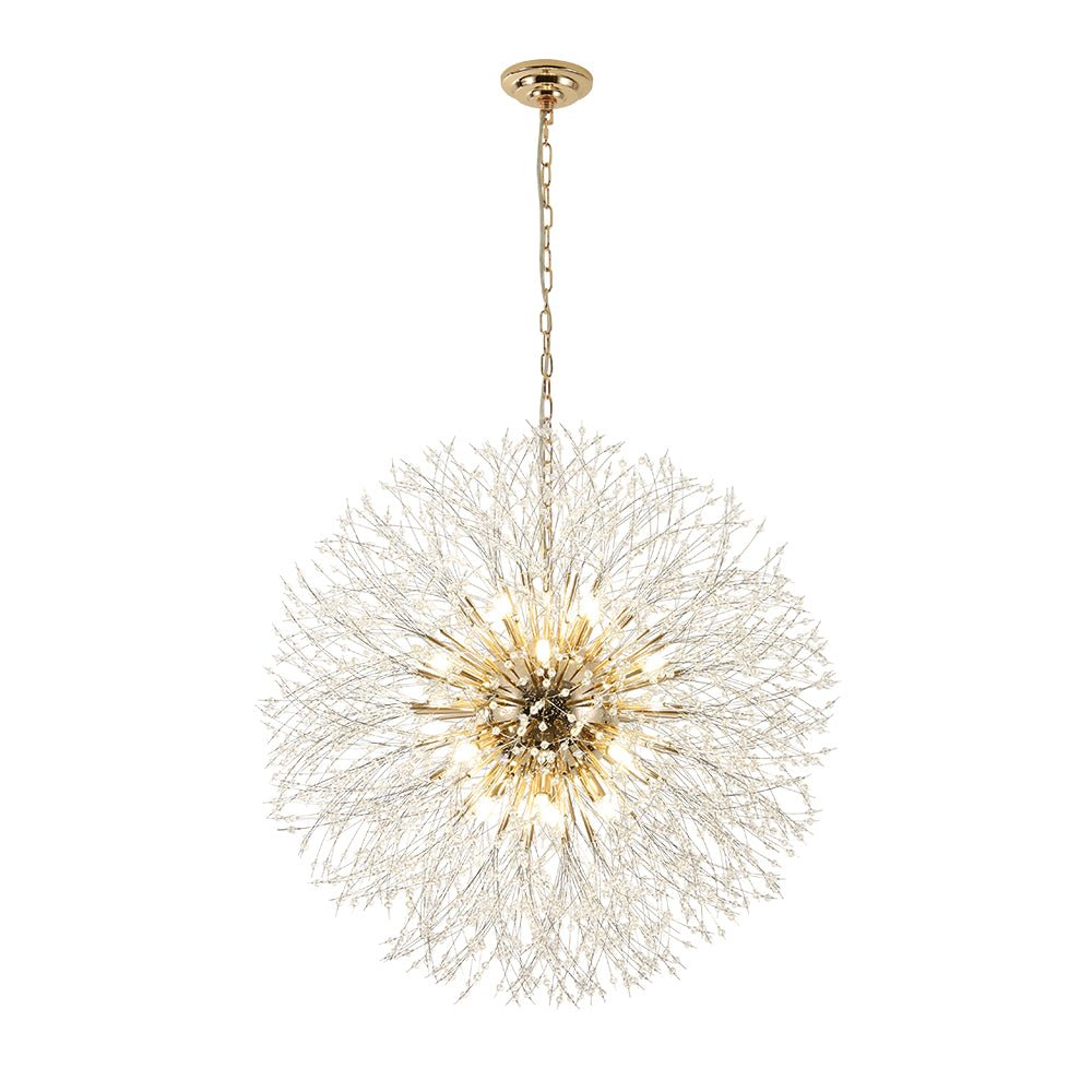 Modern Glam 16 - Light Starburst Dandelion Crystal Glass Chandelier - LightfixturesUAE