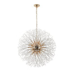 Modern Glam 16 - Light Starburst Dandelion Crystal Glass Chandelier - LightfixturesUAE