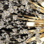 Modern Glam 16 - Light Starburst Dandelion Crystal Glass Chandelier - LightfixturesUAE