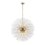 Modern Glam 16 - Light Starburst Dandelion Crystal Glass Chandelier - LightfixturesUAE