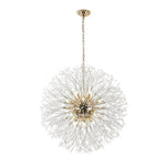 Modern Glam 16 - Light Starburst Dandelion Crystal Glass Chandelier - LightfixturesUAE
