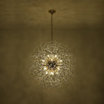 Modern Glam 16 - Light Starburst Dandelion Crystal Glass Chandelier - LightfixturesUAE