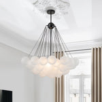 Modern Globe Bubble Cluster Glass Ball Chandelier - LightfixturesUAE