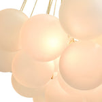 Modern Globe Bubble Cluster Glass Ball Chandelier - LightfixturesUAE