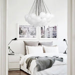 Modern Globe Bubble Cluster Glass Ball Chandelier - LightfixturesUAE