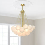 Modern Globe Bubble Cluster Glass Ball Chandelier - LightfixturesUAE