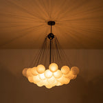 Modern Globe Bubble Cluster Glass Ball Chandelier - LightfixturesUAE