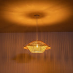 Modern Hand - Woven Hat Hemp Island Chandelier - LightfixturesUAE