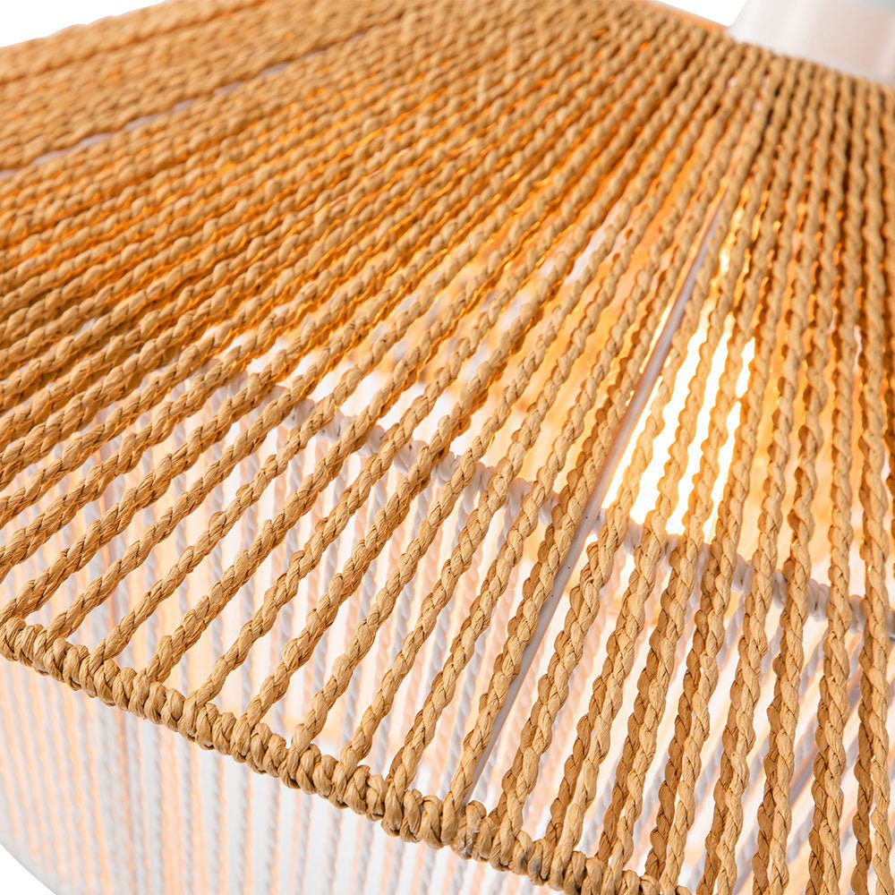 Modern Hand - Woven Hat Hemp Island Chandelier - LightfixturesUAE