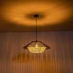 Modern Hand - Woven Hat Hemp Island Chandelier - LightfixturesUAE