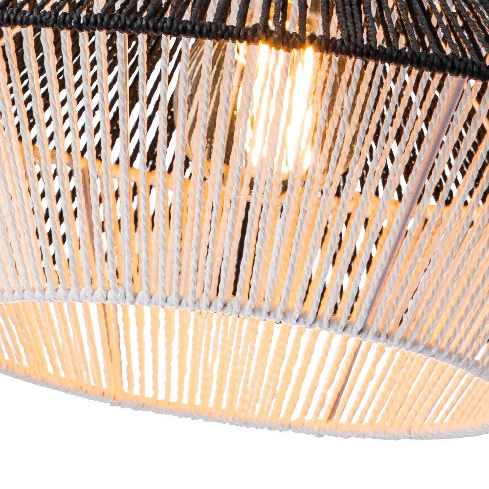Modern Hand - Woven Hat Hemp Island Chandelier - LightfixturesUAE