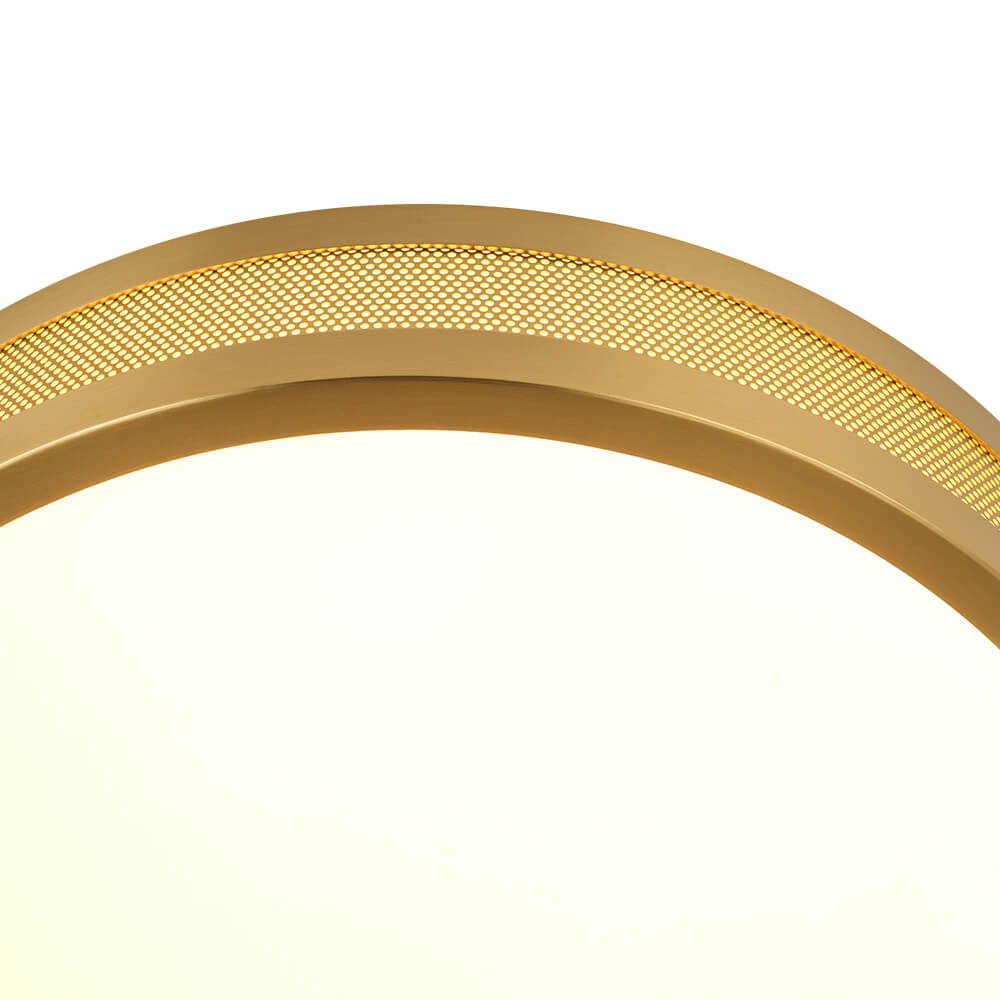 Modern Hollow Design Round Dimmable LED Flush Mount - LightfixturesUAE