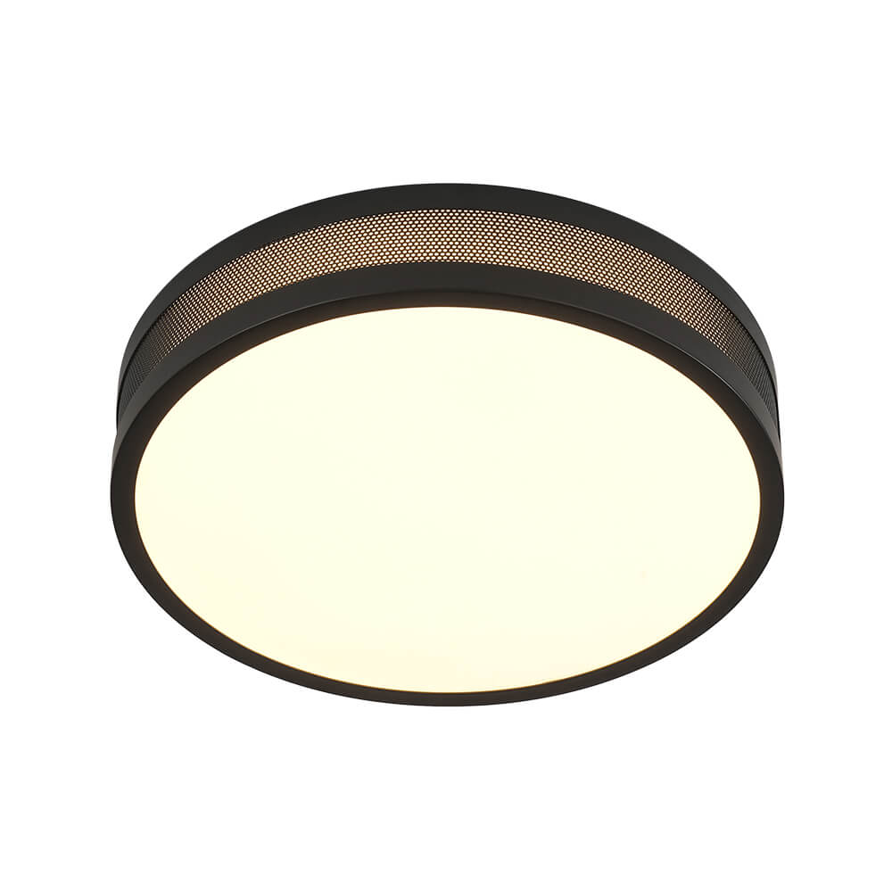 Modern Hollow Design Round Dimmable LED Flush Mount - LightfixturesUAE