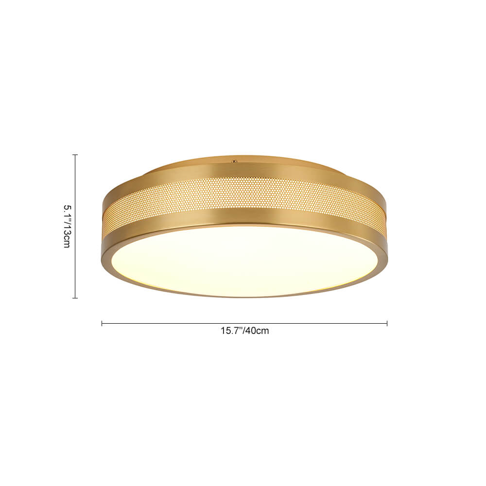 Modern Hollow Design Round Dimmable LED Flush Mount - LightfixturesUAE
