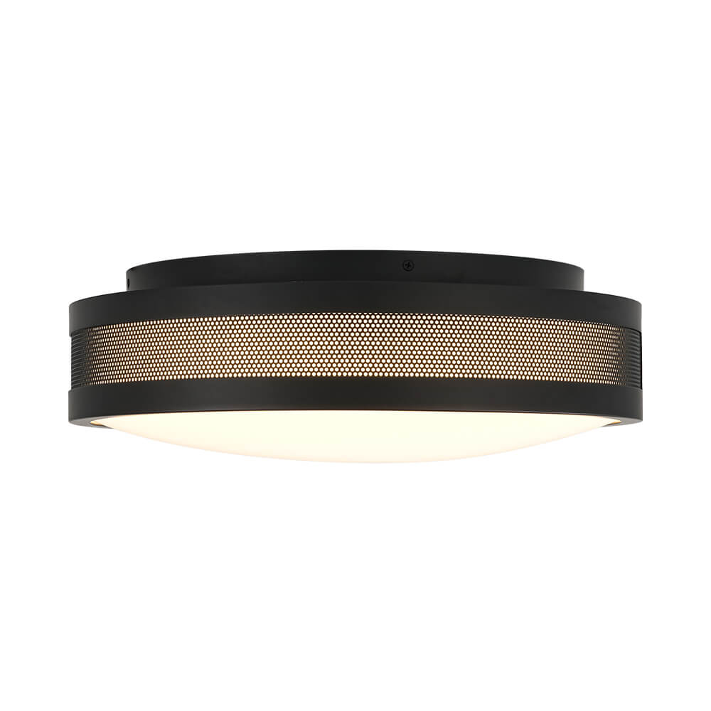 Modern Hollow Design Round Dimmable LED Flush Mount - LightfixturesUAE