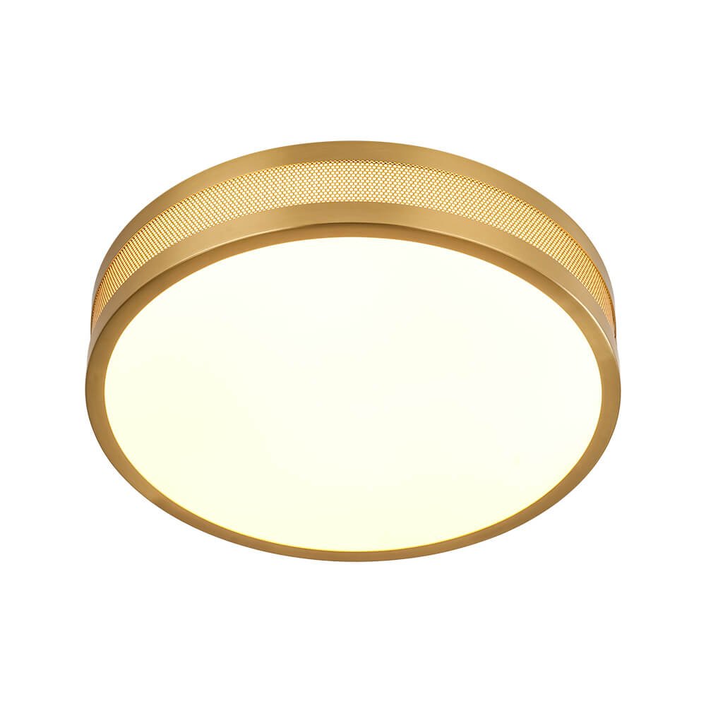 Modern Hollow Design Round Dimmable LED Flush Mount - LightfixturesUAE
