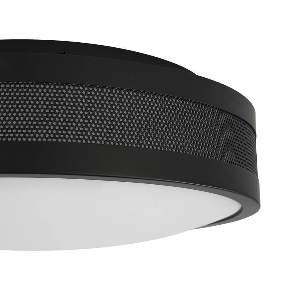 Modern Hollow Design Round Dimmable LED Flush Mount - LightfixturesUAE