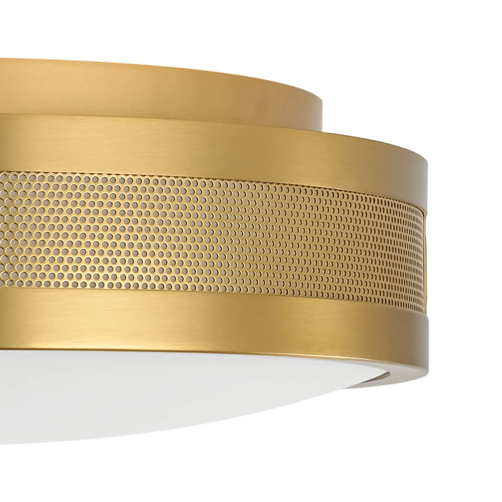 Modern Hollow Design Round Dimmable LED Flush Mount - LightfixturesUAE