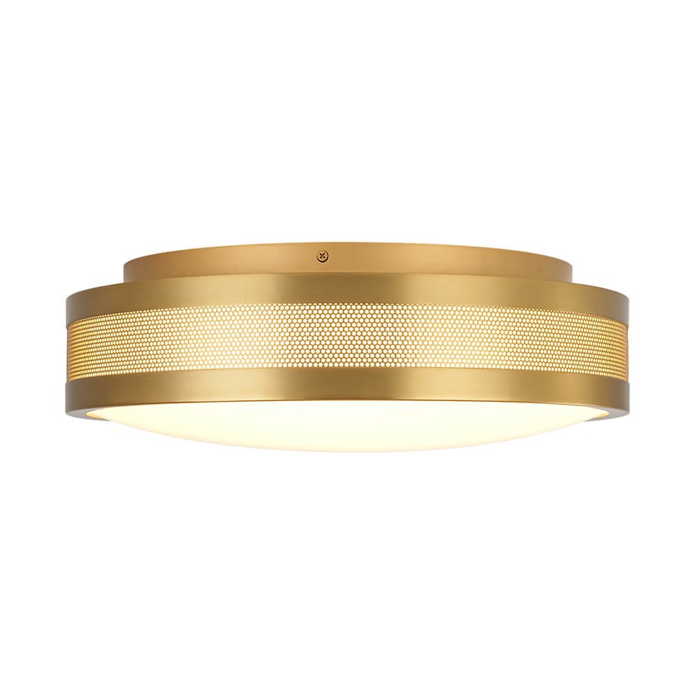 Modern Hollow Design Round Dimmable LED Flush Mount - LightfixturesUAE