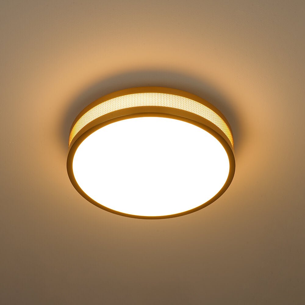 Modern Hollow Design Round Dimmable LED Flush Mount - LightfixturesUAE