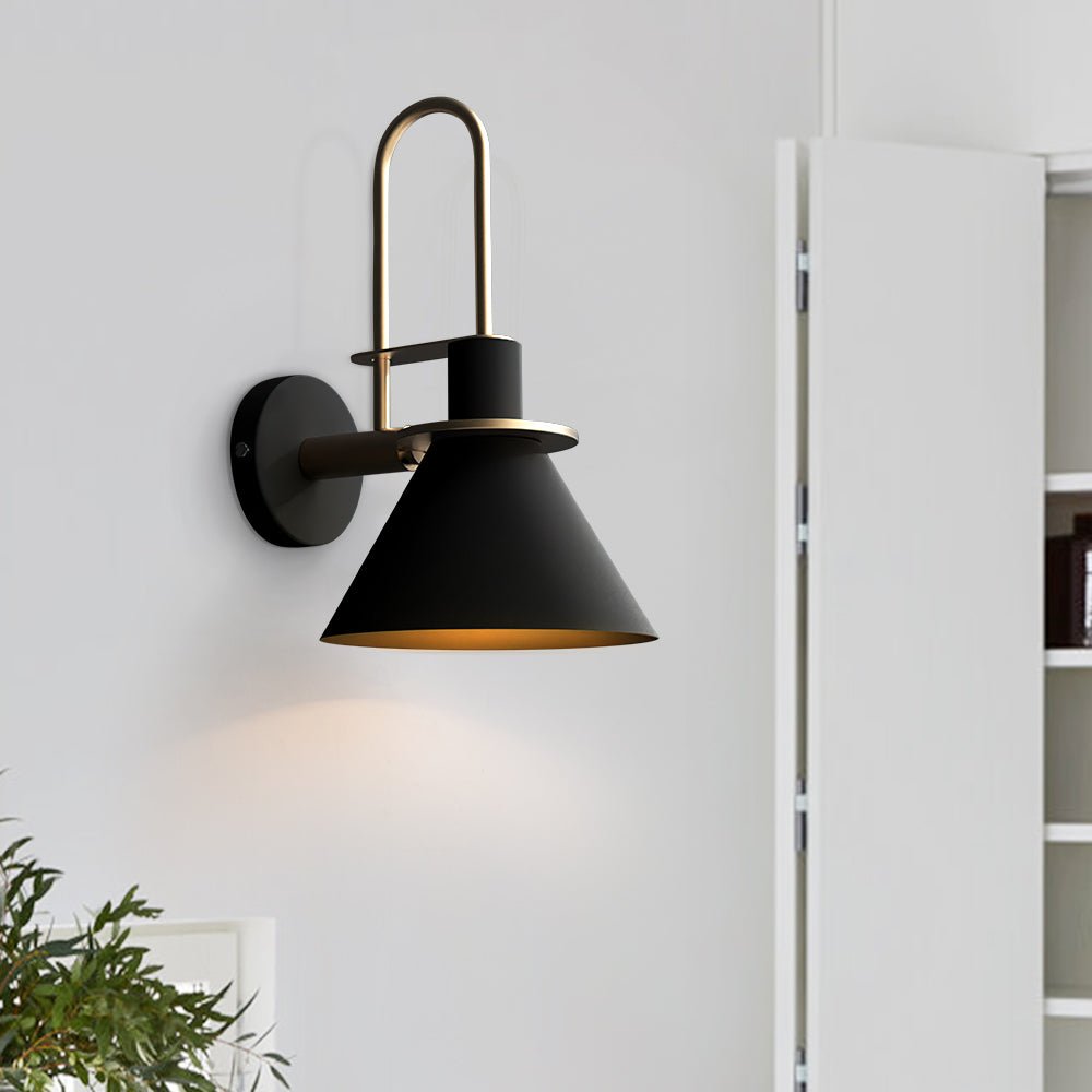Modern Industrial 1 Light Cone Wall Sconce - LightfixturesUAE