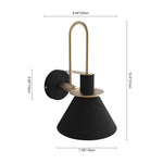 Modern Industrial 1 Light Cone Wall Sconce - LightfixturesUAE