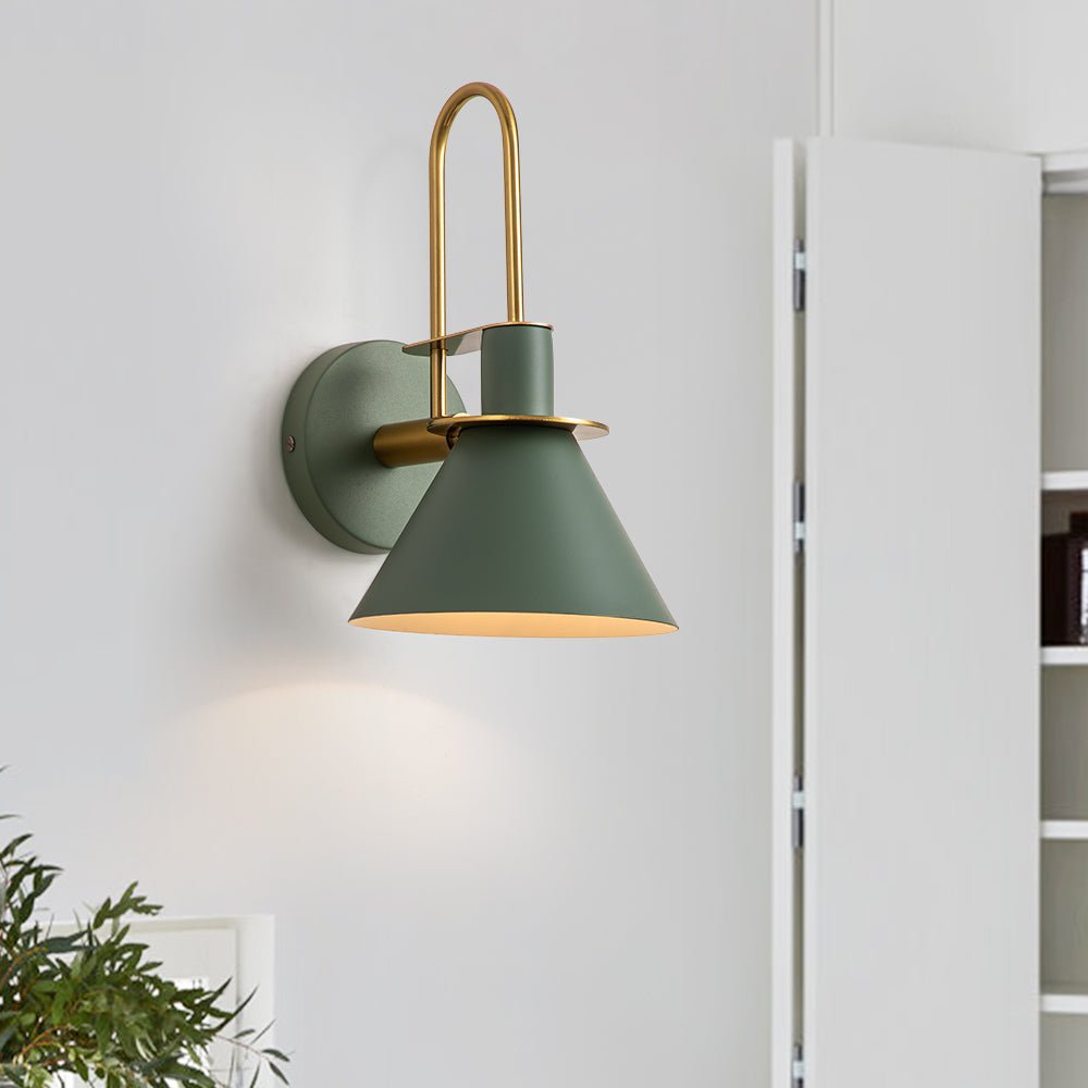 Modern Industrial 1 Light Cone Wall Sconce - LightfixturesUAE