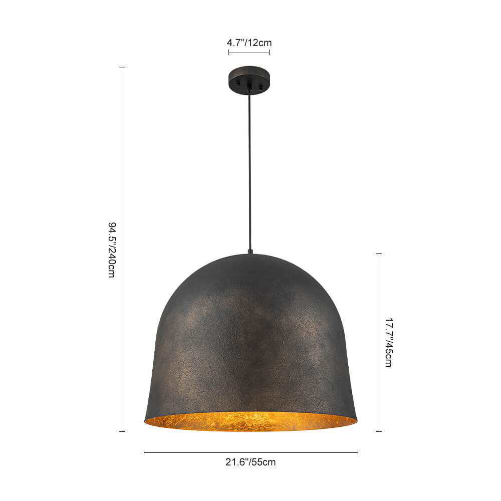 Modern Industrial 1 - Light Dome Pendant - LightfixturesUAE