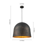 Modern Industrial 1 - Light Dome Pendant - LightfixturesUAE