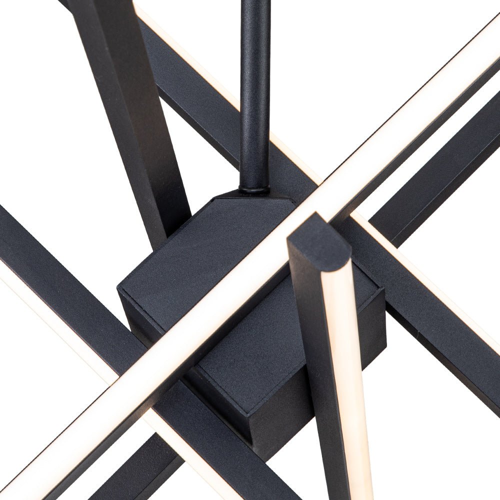 Modern LED Sputnik Cross Arms Chandelier - LightfixturesUAE