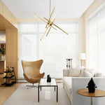 Modern LED Sputnik Cross Arms Chandelier - LightfixturesUAE
