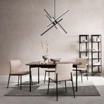 Modern LED Sputnik Cross Arms Chandelier - LightfixturesUAE