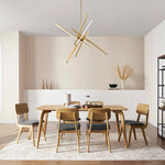 Modern LED Sputnik Cross Arms Chandelier - LightfixturesUAE