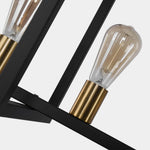 Modern Linear 6 - Light Rectangle Chandelier - LightfixturesUAE