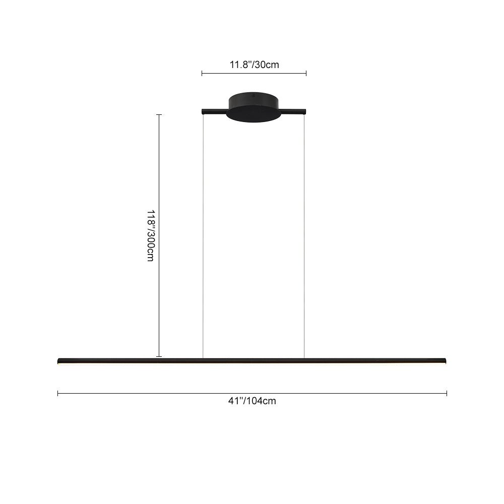 Modern Linear Dimmable LED Island Chandelier - LightfixturesUAE