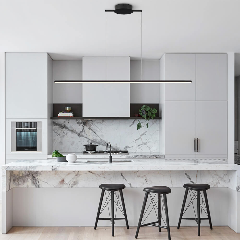 Modern Linear Dimmable LED Island Chandelier - LightfixturesUAE