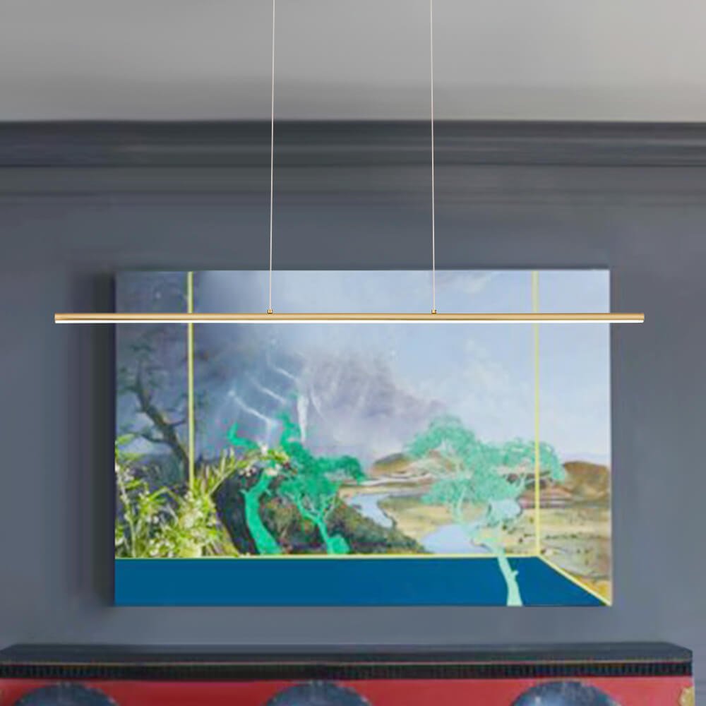 Modern Linear Dimmable LED Island Chandelier - LightfixturesUAE