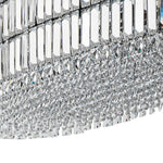 Modern Luxury 10 - Light Oval Crystal Linear Chandelier - LightfixturesUAE