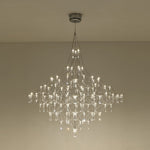 Modern Luxury Starry Geometric LED Crystal Chandelier - LightfixturesUAE