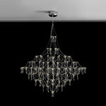 Modern Luxury Starry Geometric LED Crystal Chandelier - LightfixturesUAE