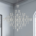 Modern Luxury Starry Geometric LED Crystal Chandelier - LightfixturesUAE