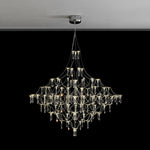 Modern Luxury Starry Geometric LED Crystal Chandelier - LightfixturesUAE