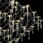 Modern Luxury Starry Geometric LED Crystal Chandelier - LightfixturesUAE