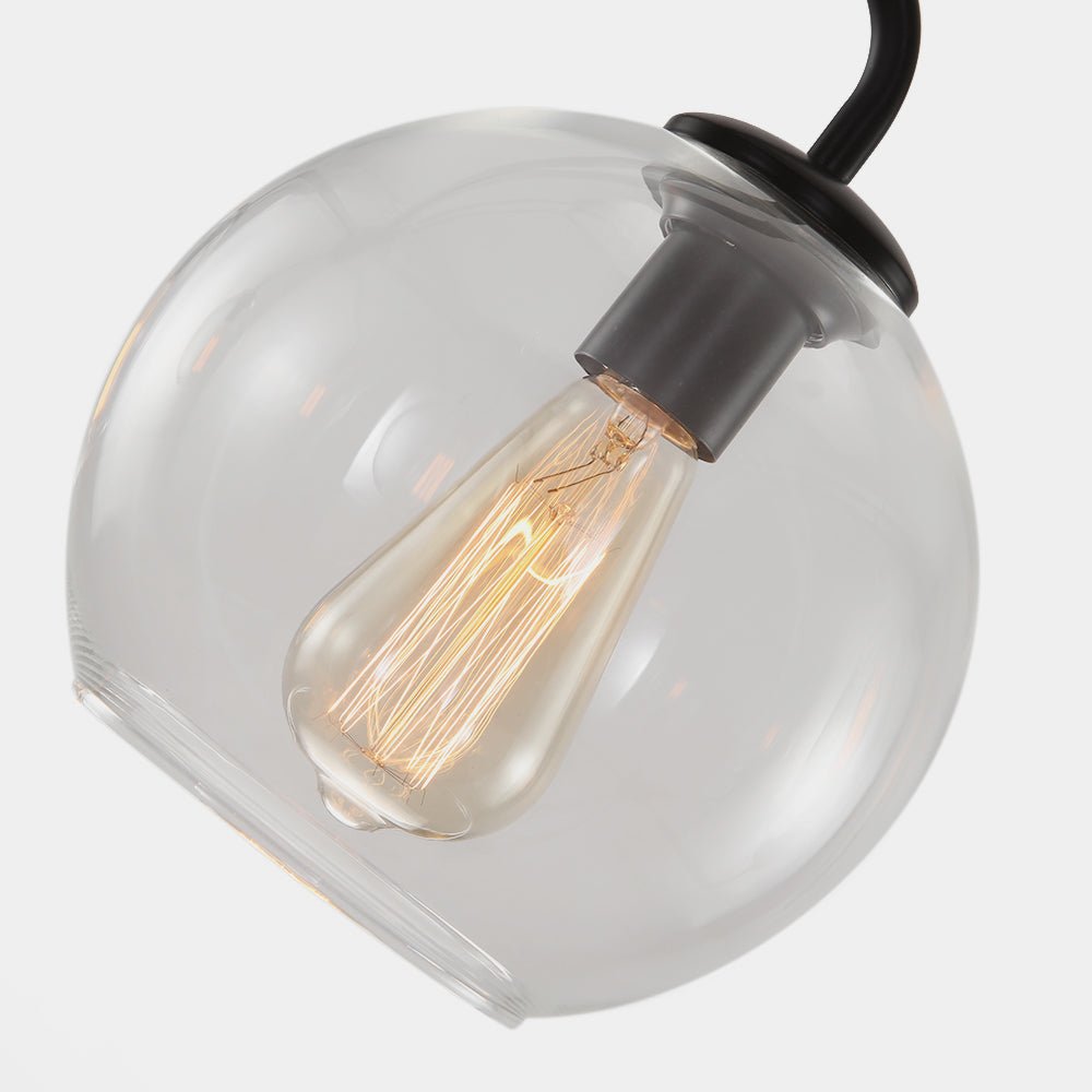 Modern Mid - Century 5 - Lights Sputnik Glass Globe Chandelier - LightfixturesUAE