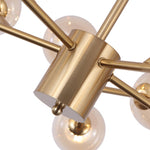 Modern Mid - Century Branching Arm Glass Globe Chandelier - LightfixturesUAE