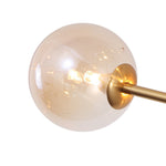 Modern Mid - Century Branching Arm Glass Globe Chandelier - LightfixturesUAE